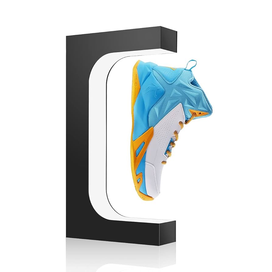 靴の置物 Amazon.com: Yegvea 360°Rotation Floating Shoe Display Stand